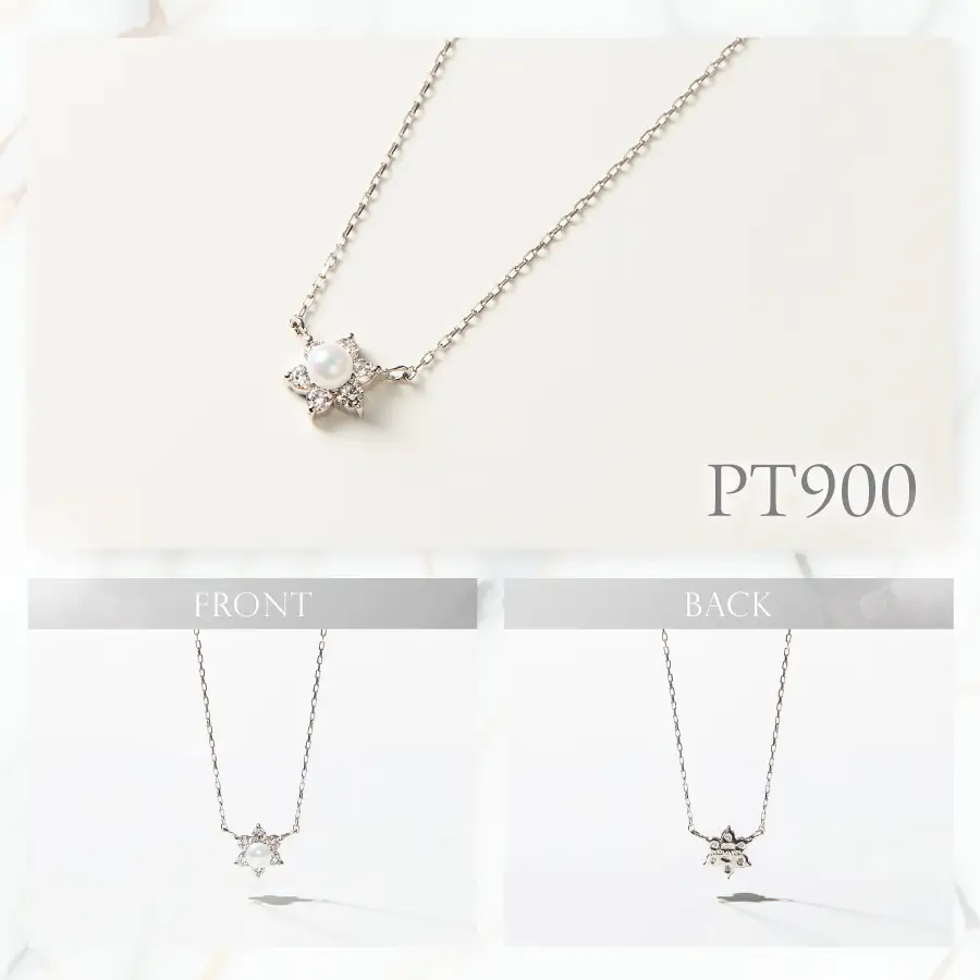 ネックレス PT（プラチナ）　パールペンダント　MJ-1128 ジュエリー ネックレス