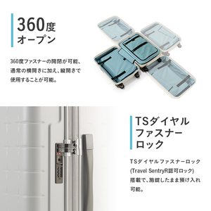 PROTeCA 360G4 02423(04ミッドナイトグリーン) 71L  プロテカ  スーツケース 日本製 360度ファスナー開閉 5-7日の旅行におすすめ