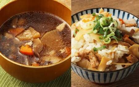 混ぜご飯の素・つぼん汁など 5種 6パック セット つぼん汁・筍ごはんの素・鶏ごぼ丼・栗ごはんの素・たけのこ母煮 