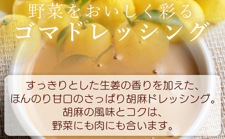 【ドレッシング】胡麻スッたらうまいで生姜 3本セット(200ml×3) ごまドレッシング kc-0004