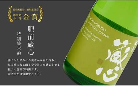 《The SAGA 認定酒》 さがん酒 肥前蔵心 権右衛門 純米大吟醸酒 / 肥前蔵心 特別純米酒 720ml×2本【佐嘉蔵屋】佐賀 純米大吟醸 特別純米 肥前蔵心 大賞 金賞 受賞 720ml S27-2