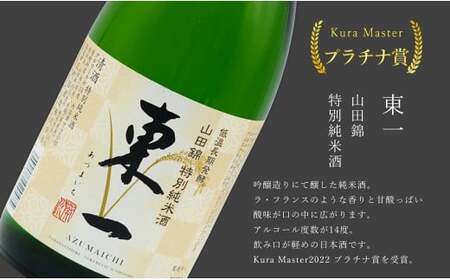 《The SAGA 認定酒》 さがん酒 KuraMasterプラチナ賞 東一 山田錦 特別純米酒 / 宮の松 純米吟醸酒 720ml×2本【佐嘉蔵屋】佐賀 有田 山田錦 特別純米 宮の松 純米吟醸 720ml 2本 S17-8