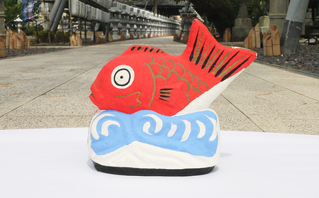 【大本山 小湊 誕生寺】日蓮聖人ゆかりの縁起物『願満の鯛』（大）　[0050-0098]
