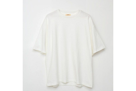 nayuta オーガニックコットン ベーシックTシャツ HW10／1 オフホワイト【L】ユニセックス  秋田県 大仙市
