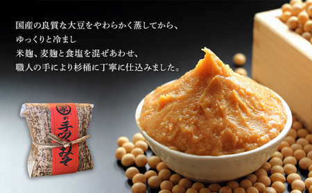 醤油 マルイエ醤油川根本家 手造り味噌しょうゆセット （手造り醤油1L×1本・竹皮包み味噌1kg×2個) しょうゆ 味噌 セット 調味料 手造り 木桶仕込み  国産 大豆 米麹 麦麹 島田市 静岡県