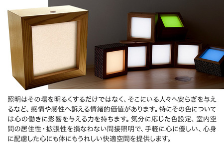 「リズム」角度や時間で色が変わるELパネルライト
