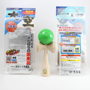 競技用けん玉「大空」ソリッドカラー緑_F086