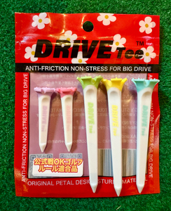DRIVE TEE ドライブティー ルール適合品 花びら型 ゴルフティー ホグロング （ ライン入り ロング 5本 ）× 2セット| ゴルフ VASTLY