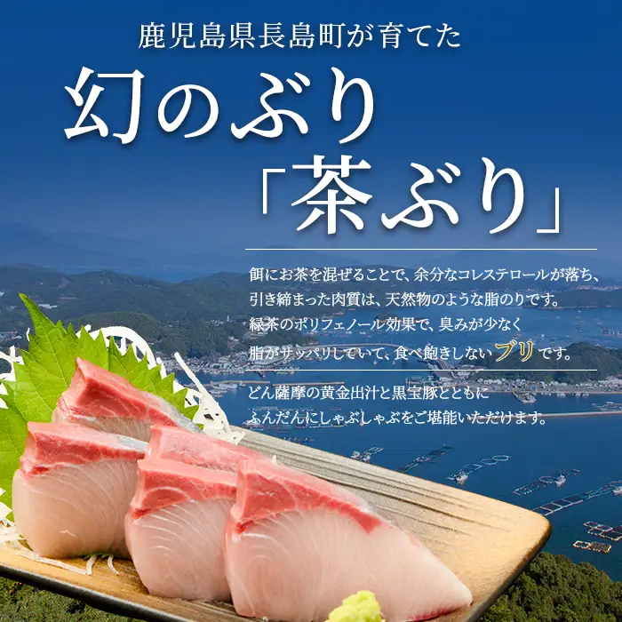 《鹿児島長島町産》包丁いらず！茶ぶり＆黒宝豚しゃぶしゃぶセット(3～4人前)【株式会社Never Land】never-7278