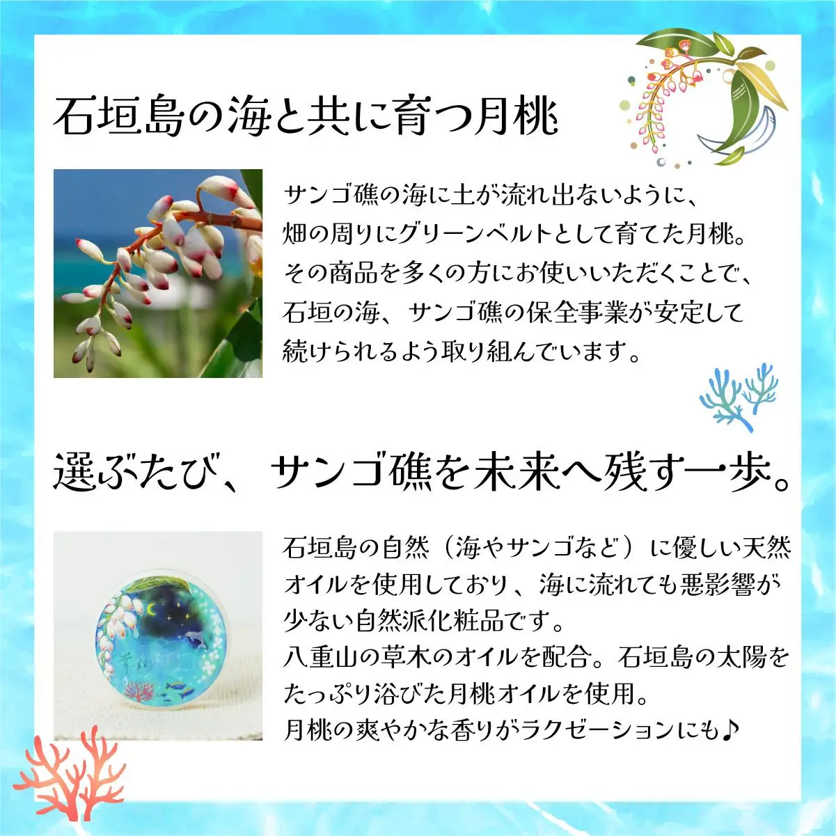 幸－美彩－さちちゅらいろ 月桃バーム（10g）OA-01