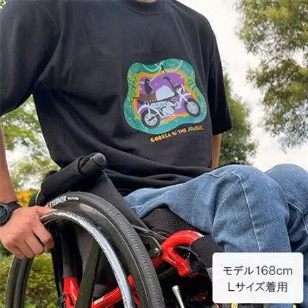 GORILLA-Jungle Tシャツ (ユニセックス)【Lサイズ　ブラック】【1656622】