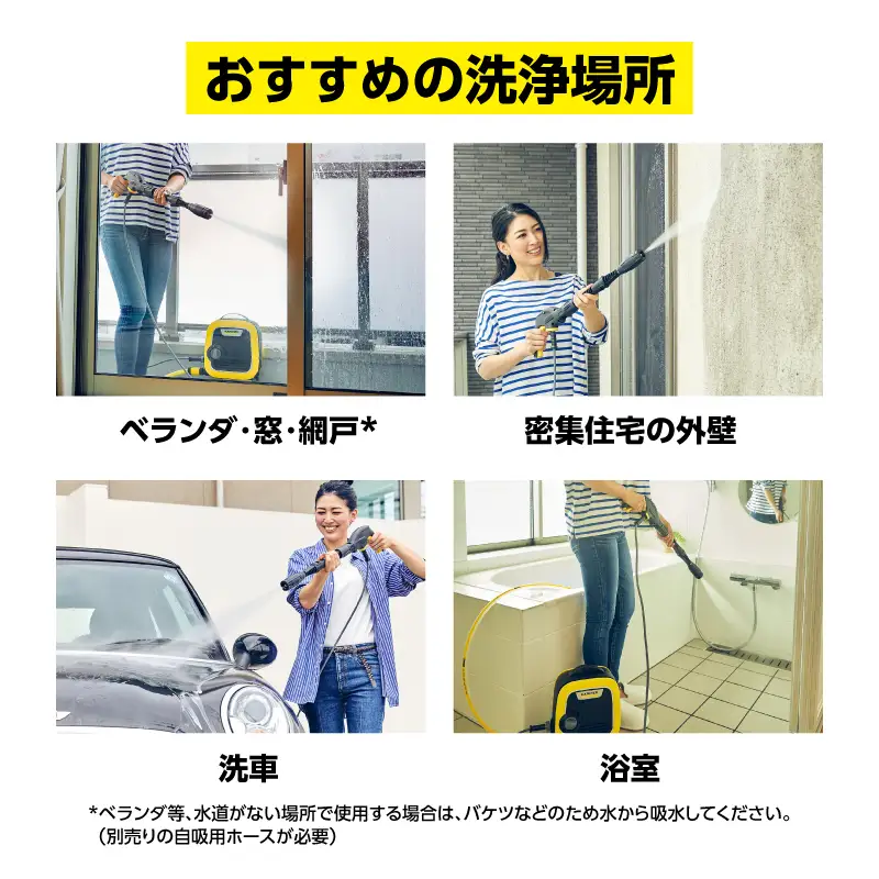 ケルヒャー 高圧洗浄機 K MINI｜小型・軽量モデル 横浜市 APV0001