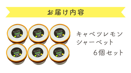 キャベツ レモンシ ャーベット 6個 セット [AH039tu]