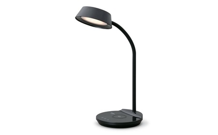 LEDデスクライトQi充電シリーズ 平置きタイプ 調光・調色 LDL-QFDL-B ブラック デスクライト LED 調光 調色 ワイヤレス充電 おしゃれ アイリスオーヤマ コンパクト 折りたたみ式 Qi充電 勉強 テレワーク