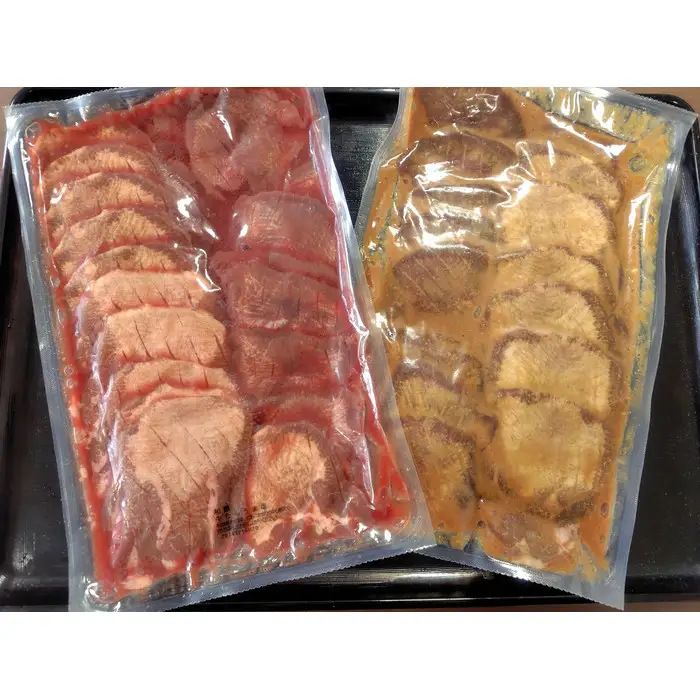 【ふるさと納税】和顔 厚切り牛たんセット[塩・味噌味] 1kg(塩500g×1p・味噌500g×1p)  牛タン