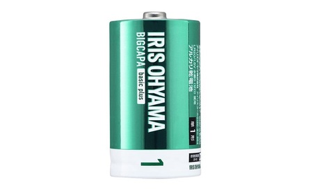 乾電池 BIGCAPA basic plus アルカリ乾電池 単1形2本パック LR20Bbp/2S 乾電池 単1 2本パック 10年 防災 非常用 防災用品