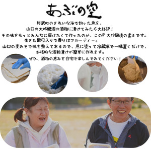 大吟醸漬の素（魚用）260g×2本セット 山口県産 大吟醸酒粕使用・味付 発酵 調味料 ペースト