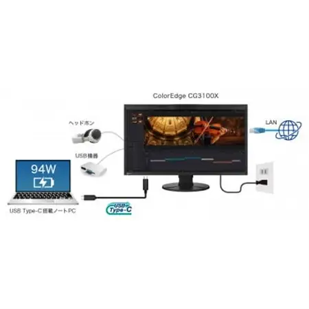【国内生産】 EIZO 30.5型カラーマネージメント液晶モニターColorEdge CG3100X【1632671】