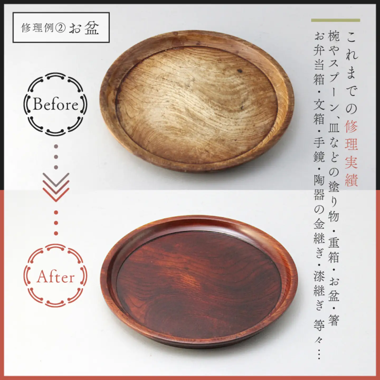 ご寄附前にお問い合わせ必須！漆器のお直し・修理（10,000円分相当）