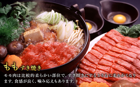 宮崎県産 黒牛 すき焼き しゃぶしゃぶ 赤身 牛肉 すき焼き肉 500g × 各 1パック 肩ロース ロース モモ 0.5kg 1kg すきやき 肉 牛 国産牛 食べ比べ 小分け 真空パック うす 冷凍 贈答 ギフト 年末  人気 国産 えびの市 送料無料