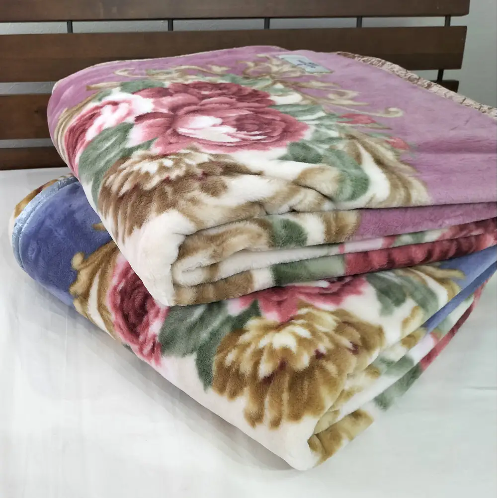 【シングルサイズ】洗える 吸湿発熱 軽量あったか毛布 ブルー1枚 MO-6062-BL