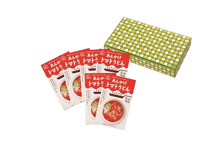 田中の麺家あんかけトマトうどんセット6箱_田中の麺家 あんかけ トマト うどん セット 6箱 常温 半生タイプ 2人前 フレッシュトマト 和風 イタリアン 特製 スープ トマト ペースト スープ付き 人気 メニュー 手軽 おいしい お取り寄せ お取り寄せグルメ 福岡県 久留米市 送料無料 〔Bu003〕