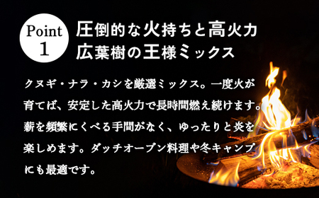 薪 広葉樹 ミックス 25kg (クヌギ ナラ カシ) 