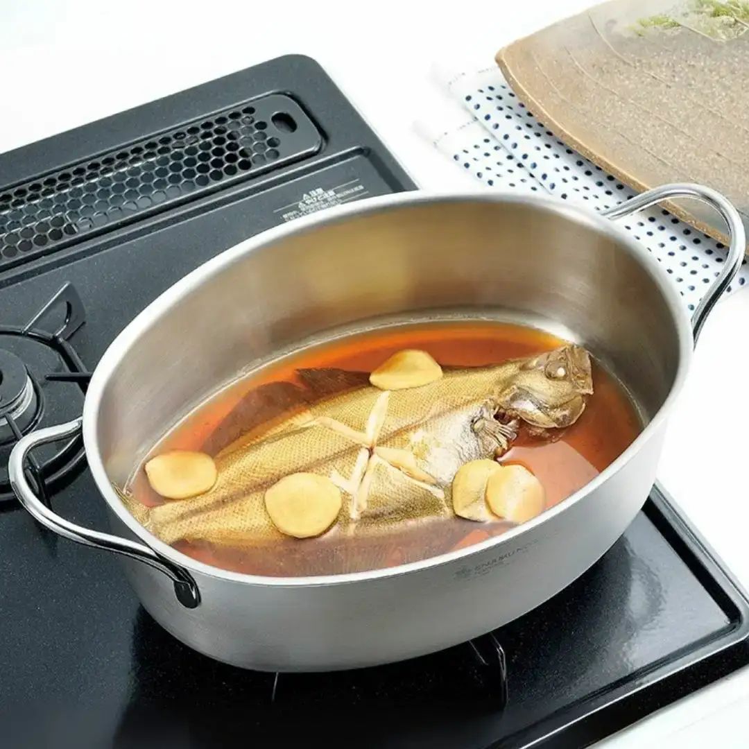 オーバルパン28cm 燕熟の技 ふた付き IH対応 食洗機対応 燕三条 日本製 【020S098】