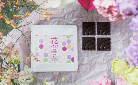 チョコレート SUNNY CHOCOLATE クラフトチョコレート【アソート缶 （3種 12枚入）+「花 -Hana- / エクアドル（ナポ）70%」＋「豆 -Mame- /ピーナッツチョコレート」】