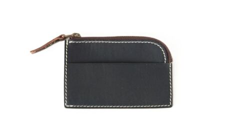 tanikoオリジナル 小銭入れ（黒）《厚真町》【Taniko leather】[AXAP025]