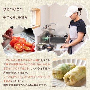 No.1314-C 素材にこだわったロールキャベツ・トマトソース(各3袋セット) ロールキャベツ トマトソース 惣菜 添加物不使用 簡単調理 湯煎 冷凍 数量限定【常日頃、】
