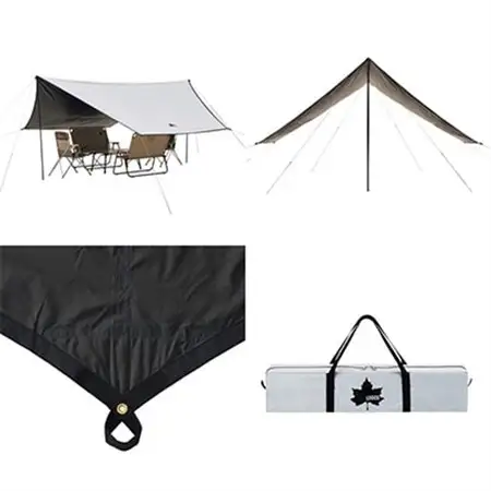 ソーラーブロック ヘキサタープセット M　アウトドアやBBQで紫外線をカット!71809036【1663661】