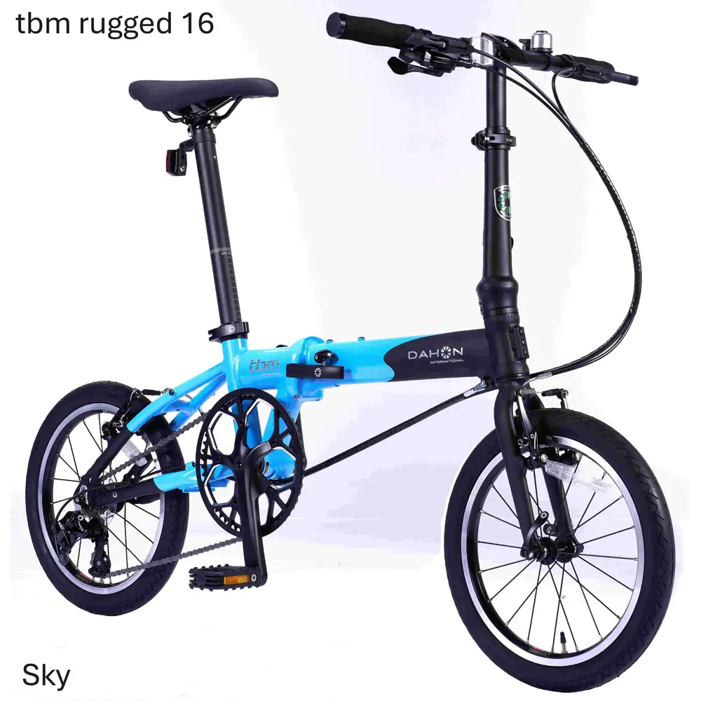 DAHON tbm rugged 16 Sky 送料無料 全国配送離島含│自転車 完成品 組み立て不要 折りたたみ自転車 武田産業