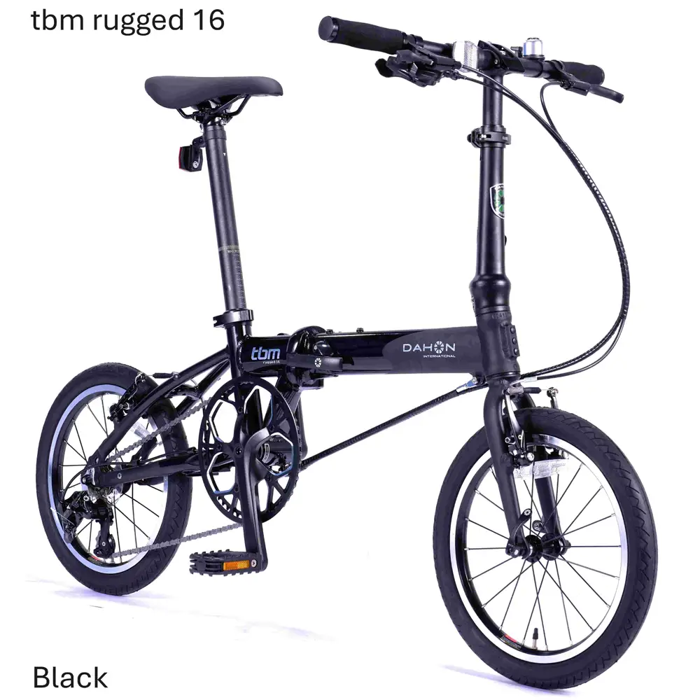 DAHON tbm rugged 16 Black 送料無料 全国配送離島含│自転車 完成品 組み立て不要 折りたたみ自転車 武田産業