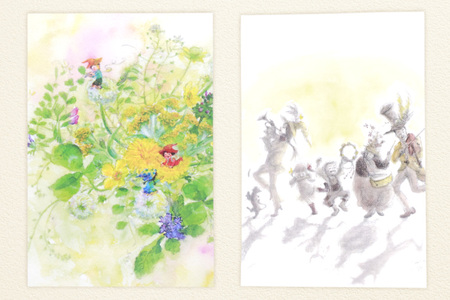 絵はがき オリジナルデザイン 15枚 [想い絵画家かじやま奈実 福岡県 筑紫野市 21761368]