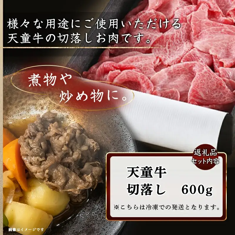 天童牛 ( 切落し ) 600g ブランド牛 山形牛 牛肉 08-01-070