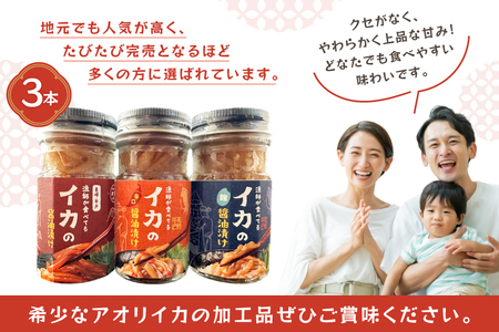 ご飯のお供 イカ 醤油漬け 3本 計165g 【先行予約】 [康貴丸水産 長崎県 平戸市 hr42bgy400051]