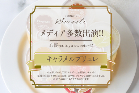 キャラメル ブリュレ プリン 6種×1個 計6個 セット 3回 定期便 総計18個 [心優-Cotoyu Sweets- 長崎県 平戸市 hr42bjo490236]