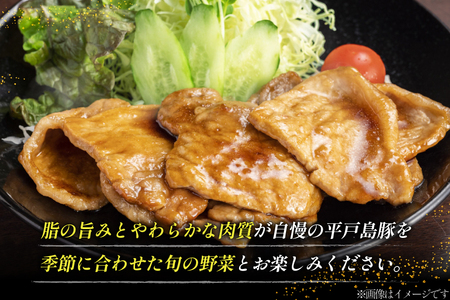 豚肉 生姜焼き 平戸島豚の 生姜焼きセット 約 500g 安心の地元 野菜付 [ひらど新鮮市場 長崎県 平戸市 hr42bgy400178]