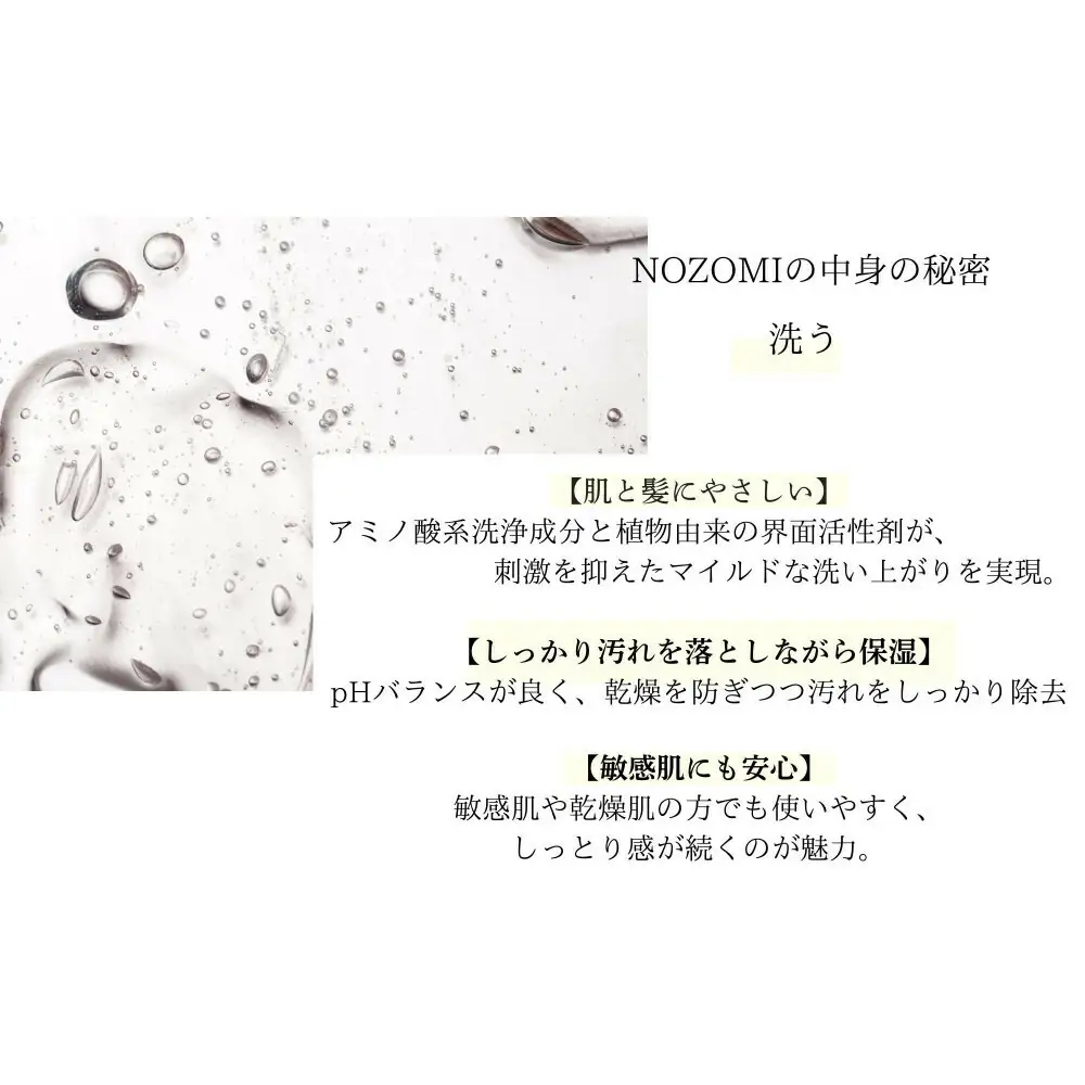 【福岡市内製造】NOZOMIボタニカルシャンプー 400ml