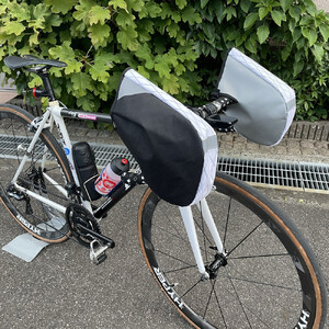 R250 ロードバイク用 ウィンターハンドルカバー  Mサイズ ブラック
