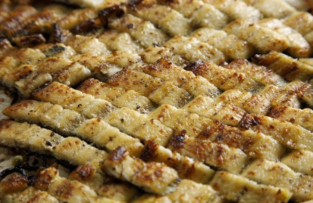 【うなぎ】老舗料亭のしろまぶし（希少な白焼のひつまぶし）三人折｜うなぎ