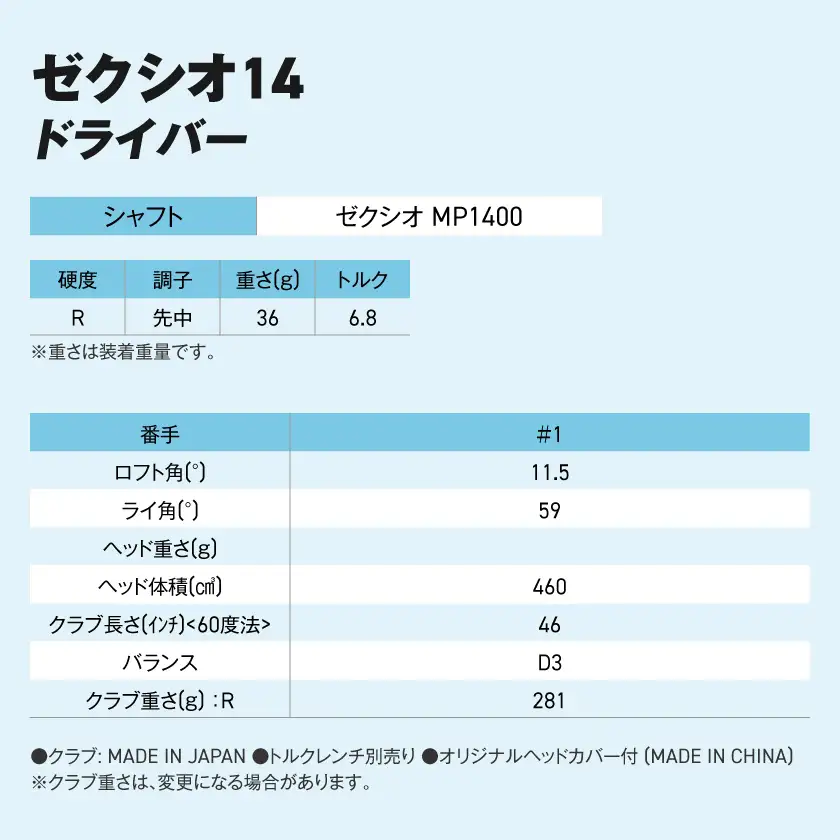 ゼクシオ 14 ドライバー【11.5/R】《2025年モデル》ゴルフボールセット〔GZ-C701-115R〕