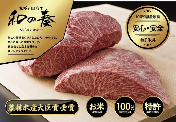 農林水産大臣賞受賞 特選 天童牛 " 和の奏 " 特別 セット ( 焼肉 ・ ステーキ セット ) 山形牛 和牛 牛肉 08-27-025