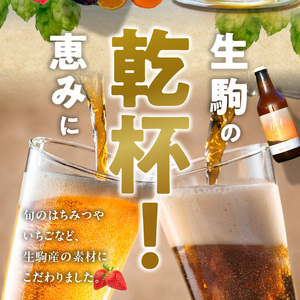 IKOMA BEER 季節のおまかせ4本セット クラフトビール 地ビール 生駒ビール 詰め合わせ 季節のおまかせ ビール 贈り物 プレゼント 飲み比べ 醸造 飲みやすい フルーティー 香り豊か 家飲み 晩酌 週末 乾杯 手土産 宅飲み ご当地 奈良県 生駒市 送料無料