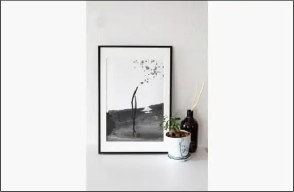 福岡市ゆかりの墨象作品《志》原画（A3額装）／「静かなる強さの系譜」黒田官兵衛シリーズより