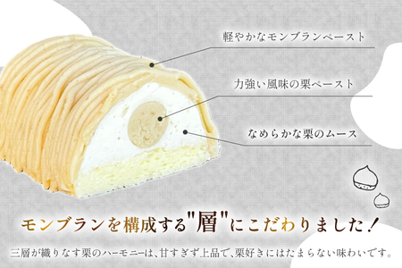 モンブラン ケーキ 美郷の実り 1箱 380g [恵那川上屋 宮崎県 美郷町 31bq0001]