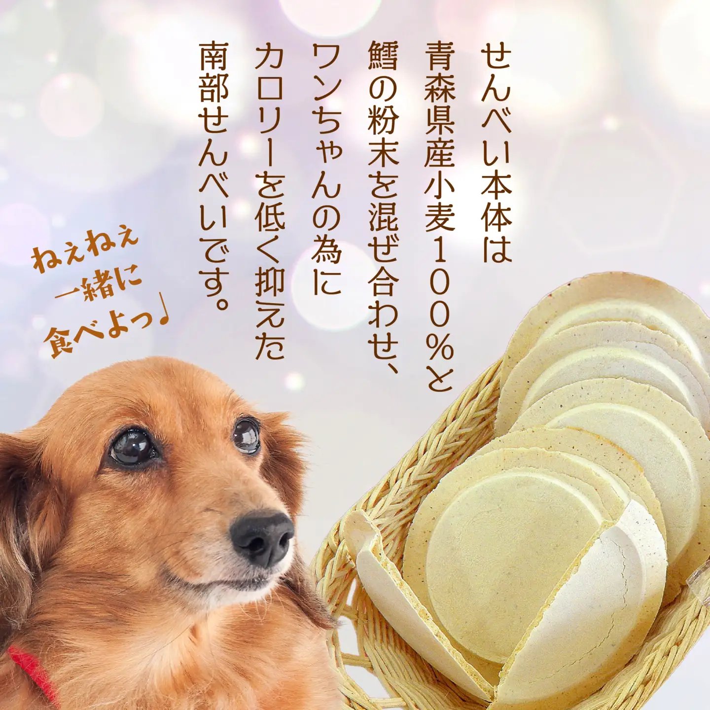 味の海翁堂 わんぶせんべい5個セット 合計30枚 愛犬 おやつ 青森県 八戸市