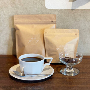 自家焙煎 コーヒー豆 300g ヌックブレンド（中深煎り）150g + ブラジル（深煎り）150gのセット ｜コーヒー 豆 自家焙煎 セット