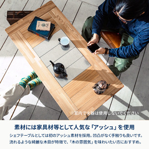 【 Hilander（ハイランダー) 】ＣＨＥＦ ＴＡＢＬＥ（シェフテーブル）ＬＩＧＨＴ 120サイズ　ナチュラル 調理台_OS226-0034